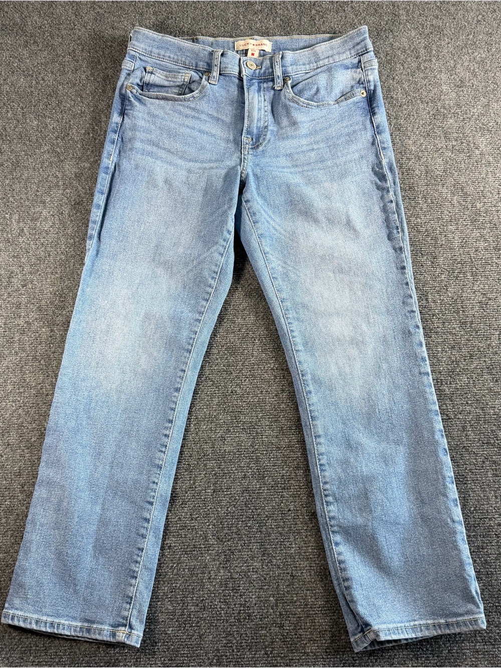 Lucky Brand Sweet Crop Light Wash Straight Leg Jeans Womens Size 8/29